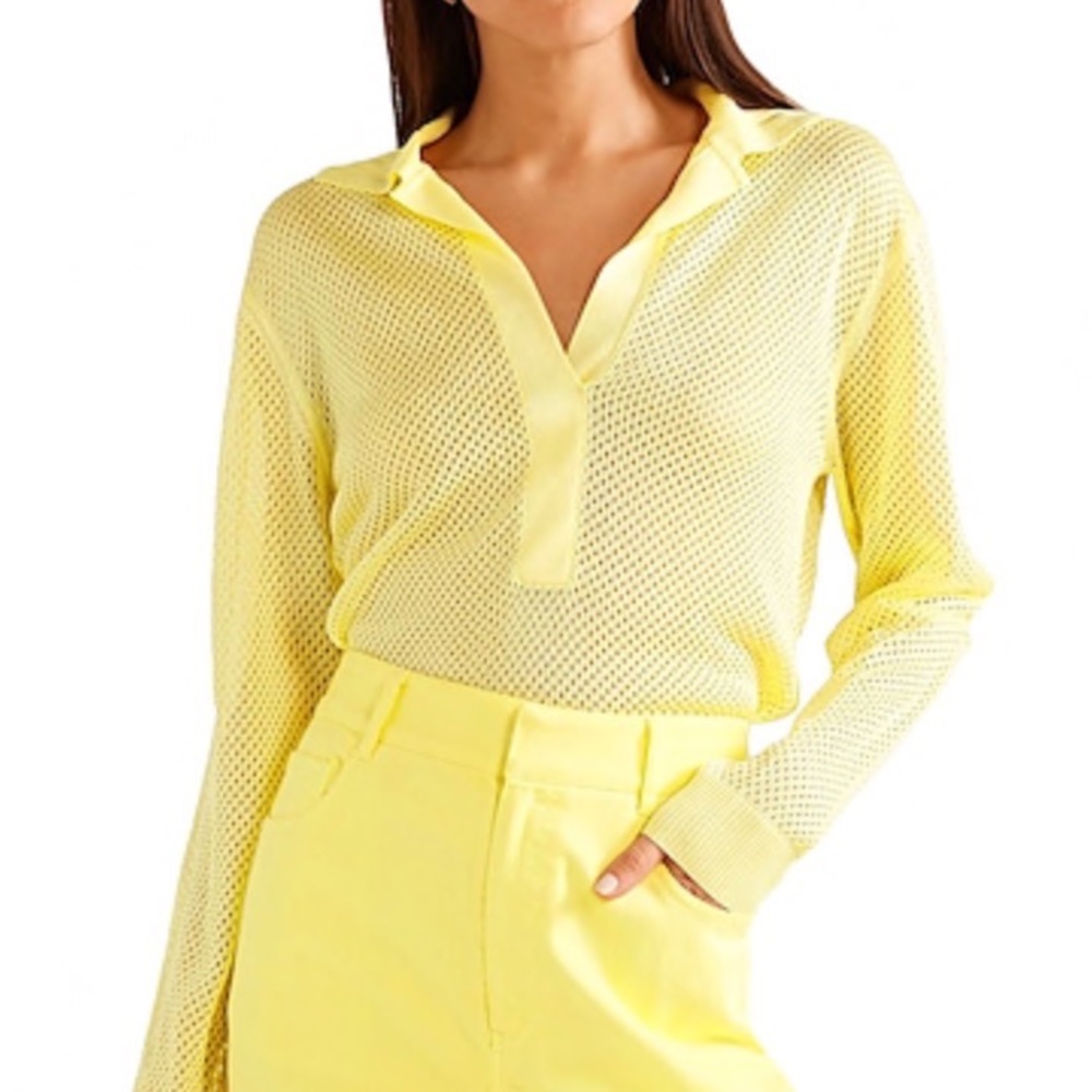 Tibi Yellow Knitted Sweater